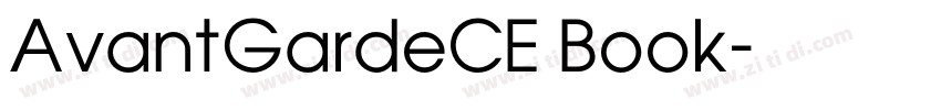 AvantGardeCE Book字体转换